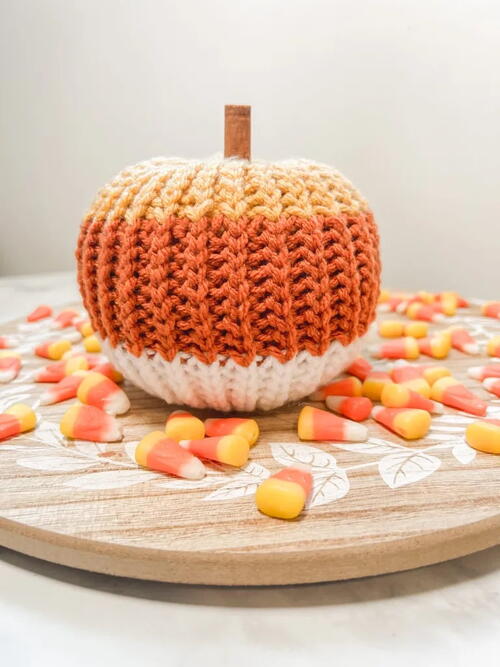 Candy Corn Pumpkin