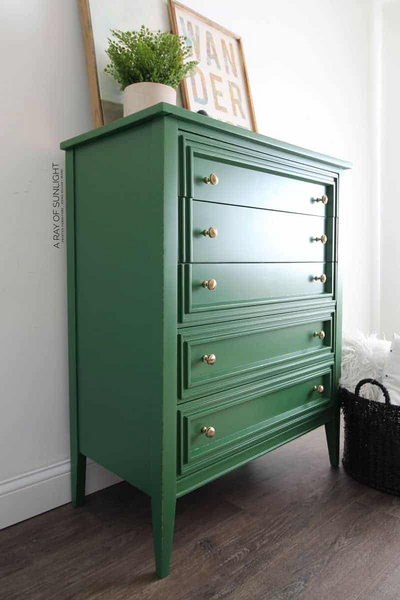 Diy Green Dresser 