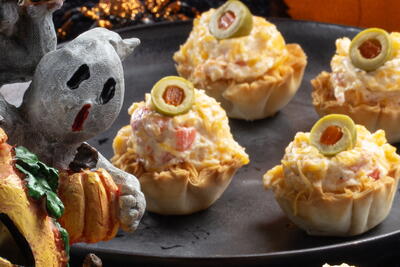 Spooky Pimiento Cheese Cups