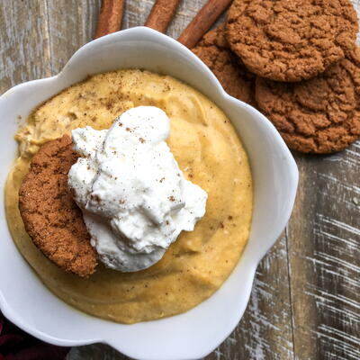 Pumpkin Mousse With Yogurt And Maple Syrup