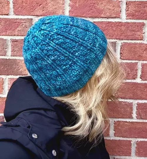 Easy Bulky Knit Winter Hat