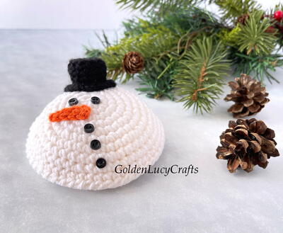 Crochet Melted Snowman