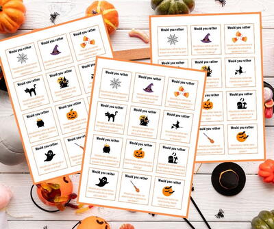 70 Halloween Would You Rather Questions {free Printable!}