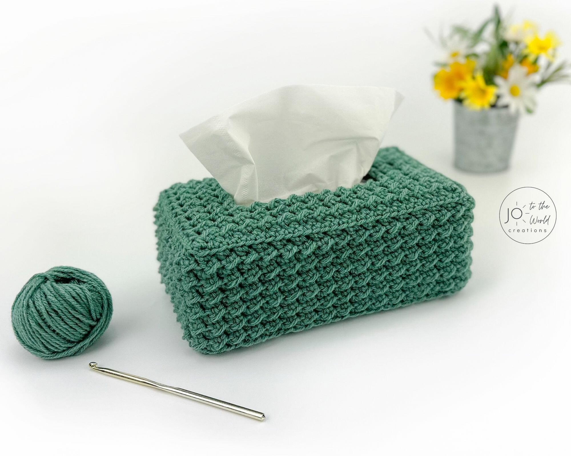 Easy Tissue Box Cover Crochet Pattern | AllFreeCrochet.com