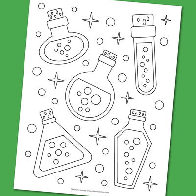 Free Printable Potions Coloring Page