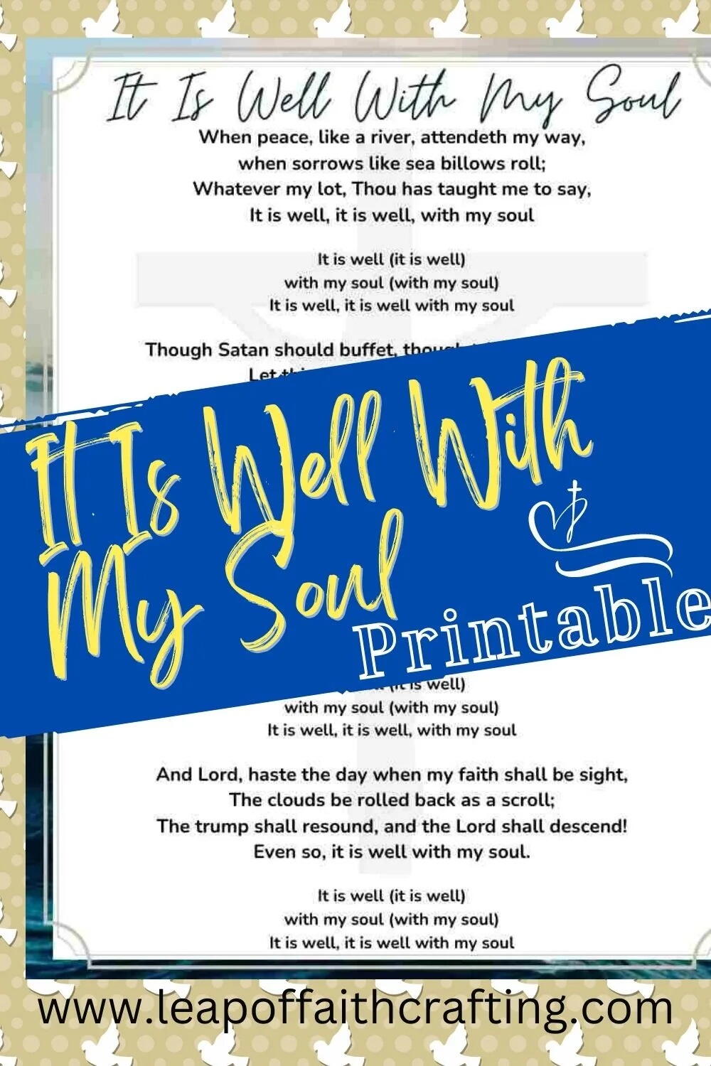 It Is Well Free Printable | FaveCrafts.com
