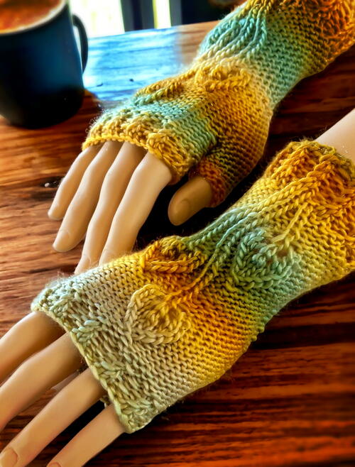 Atumn Leaf Half Gloves