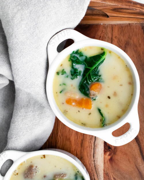 Instant Pot Kale Sausage Bean Soup