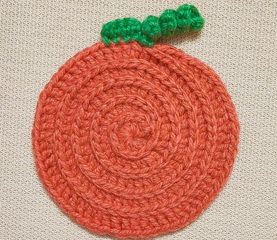 Easy Crochet Spiral Autumn Fall Placemat