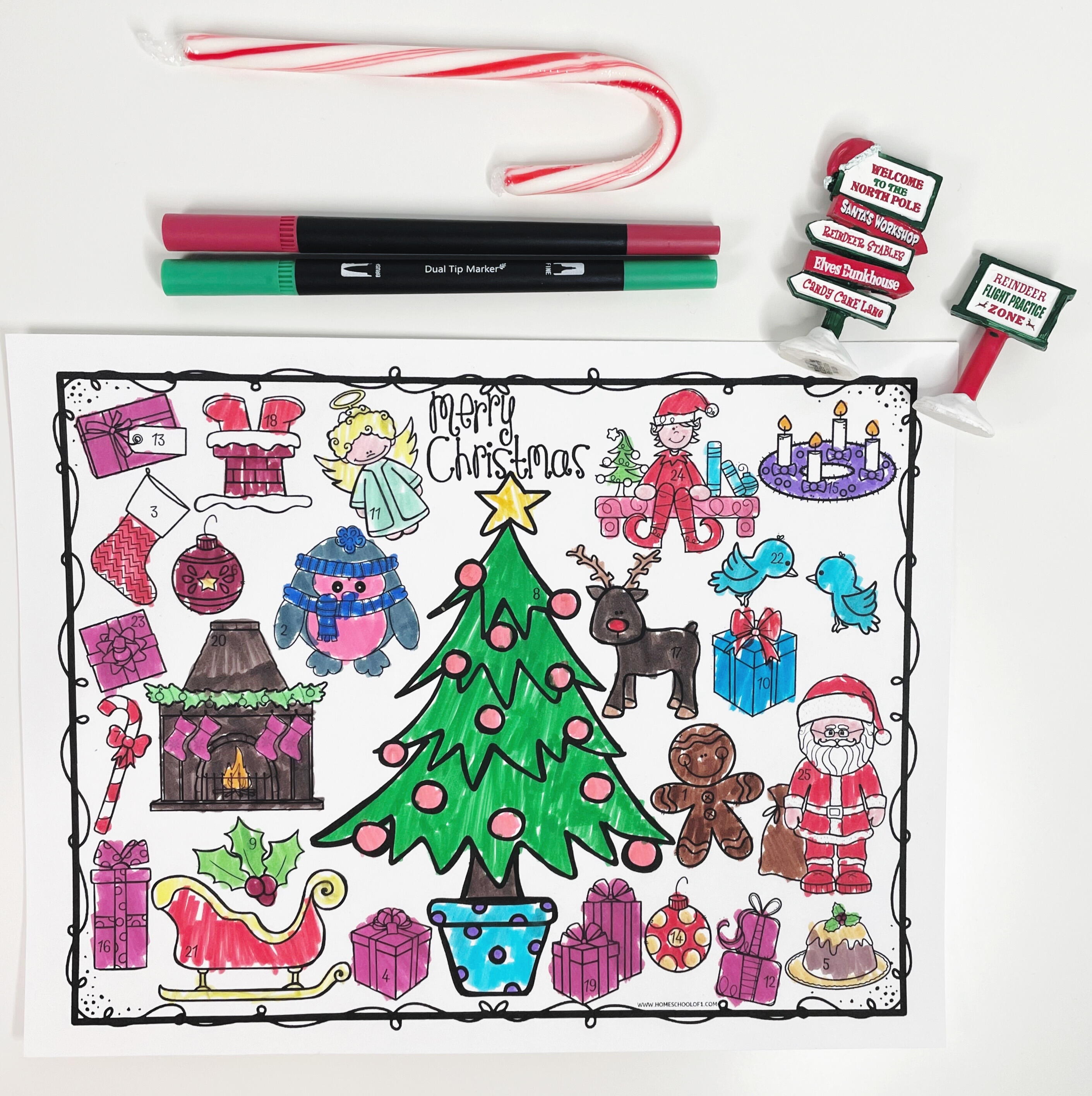 Coloring Advent Calendar AllFreeChristmasCrafts com Coloring Advent Calendar AllFreeChristmasCrafts com