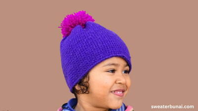 Baby Crochet Cap With Loop Yarn
