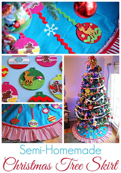 Diy No Sew Christmas Tree Skirt 