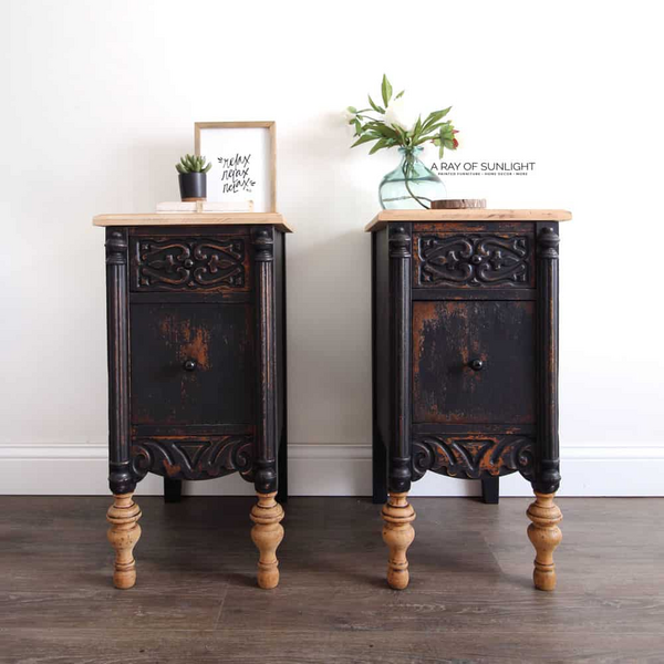 Rustic Skinny Nightstands