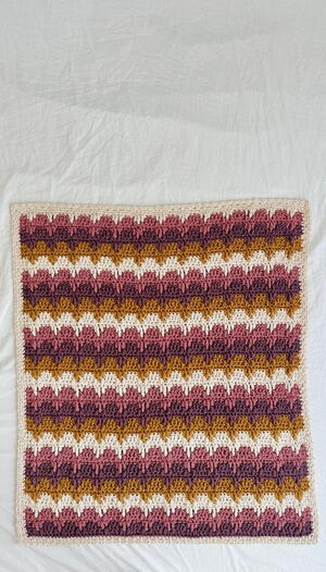 Striped Chunky Crochet Blanket: Free Pattern