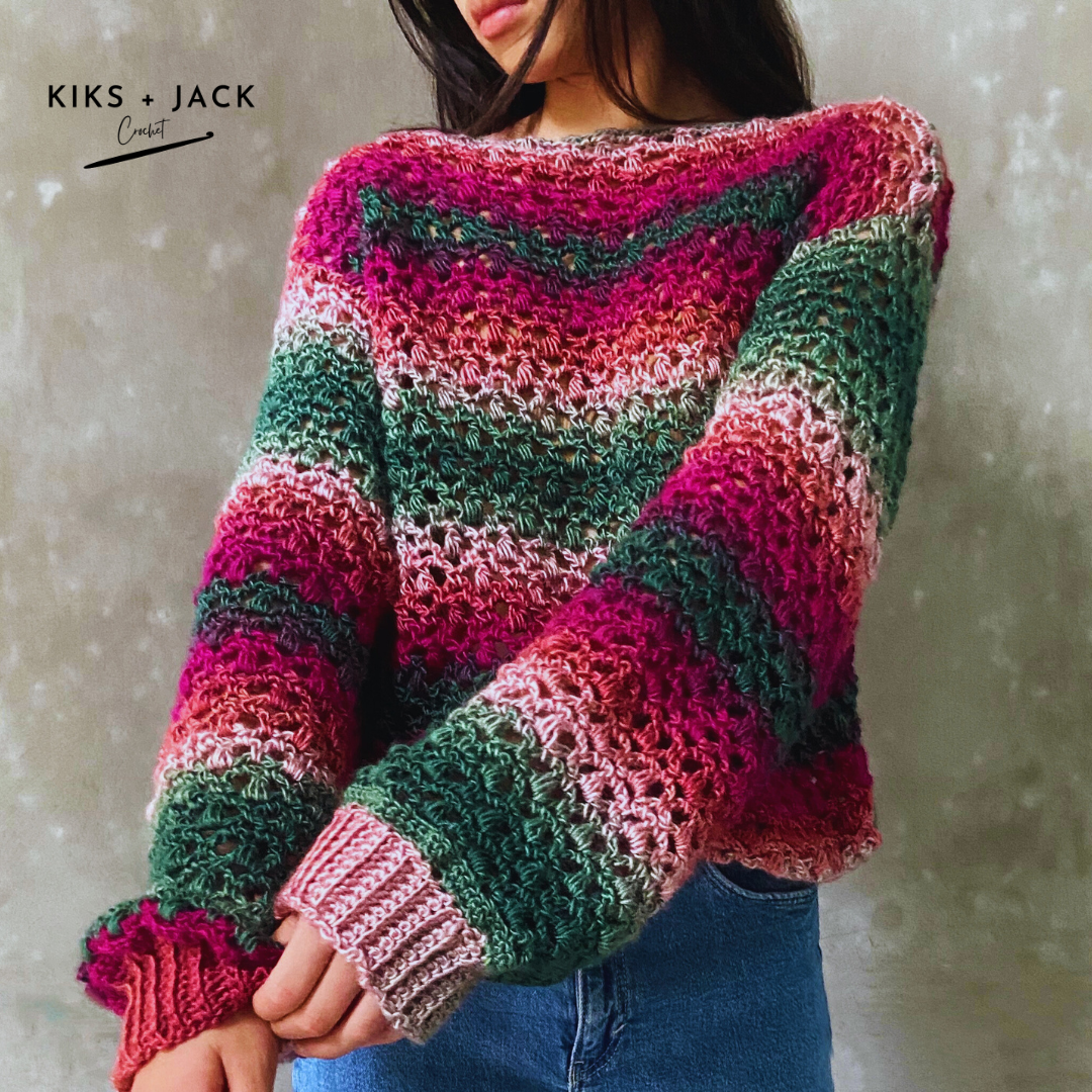 The Nusa Mesh Net Crochet Sweater V2.0 AllFreeCrochet