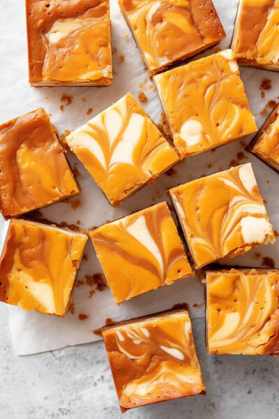 The Best Pumpkin Cheesecake Bars