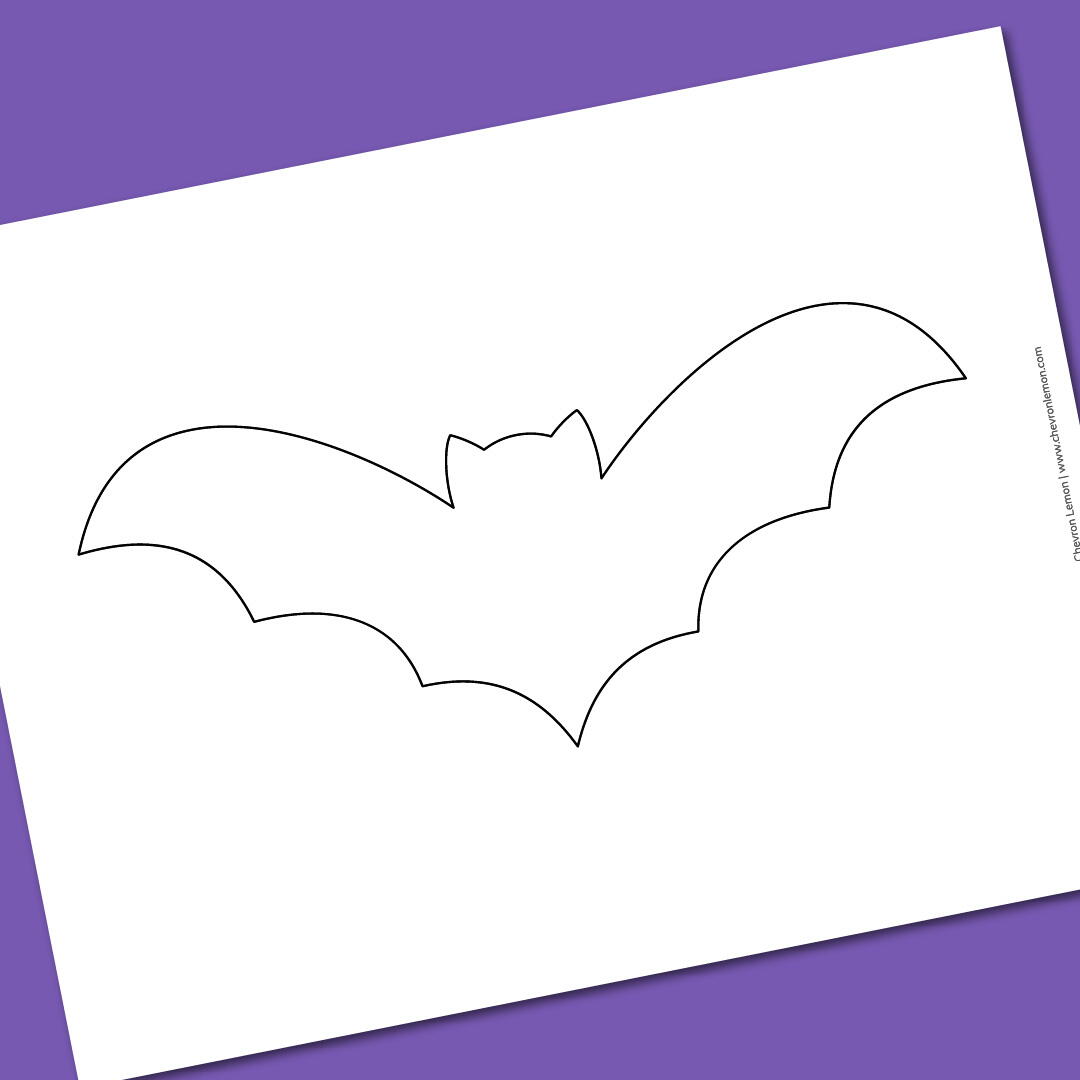 Printable Bat Template | AllFreeHolidayCrafts.com