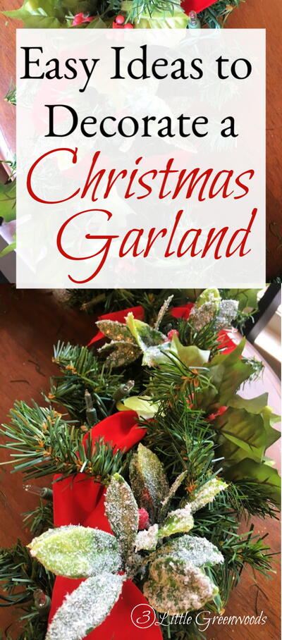 How To Decorate Christmas Garland With Lights