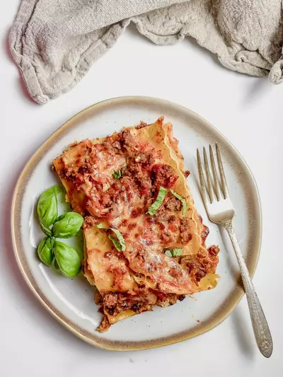 Lasagna Without Ricotta