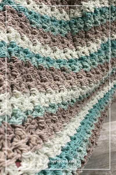 Simple Squishy Crochet Bulky Throw Blanket Pattern