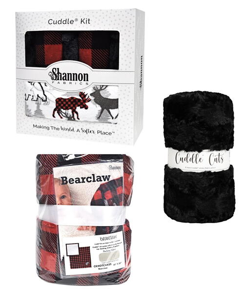 Shannon Fabrics A 'Moose' D Kit, Hotcakes Kit, and 2 Yard Cut Glacier Black Giveaway