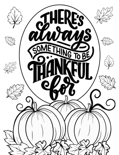 10 Cute Thanksgiving Coloring Pages 