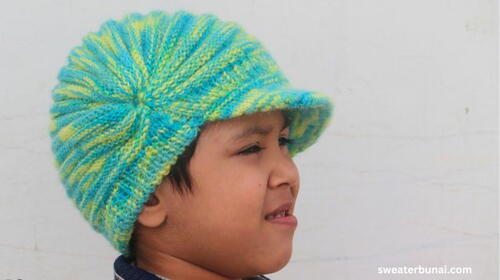 Baby Brim Sun Hat Knitting Pattern