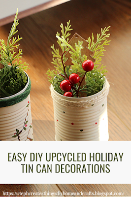 Easy Diy Upcycled Holiday Tin Can Decorations | Christmas Decorations 