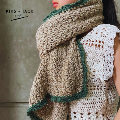 Oversized Cozy Crochet Blanket Shawl & Scarf