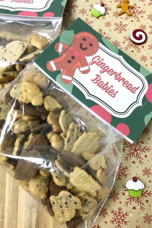 Gingerbread Babies Treat Bags | AllFreeKidsCrafts.com