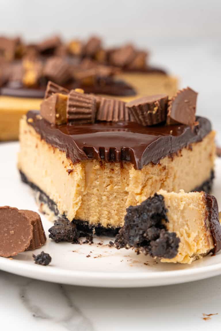 Peanut Butter Cheesecake | TheBestDessertRecipes.com