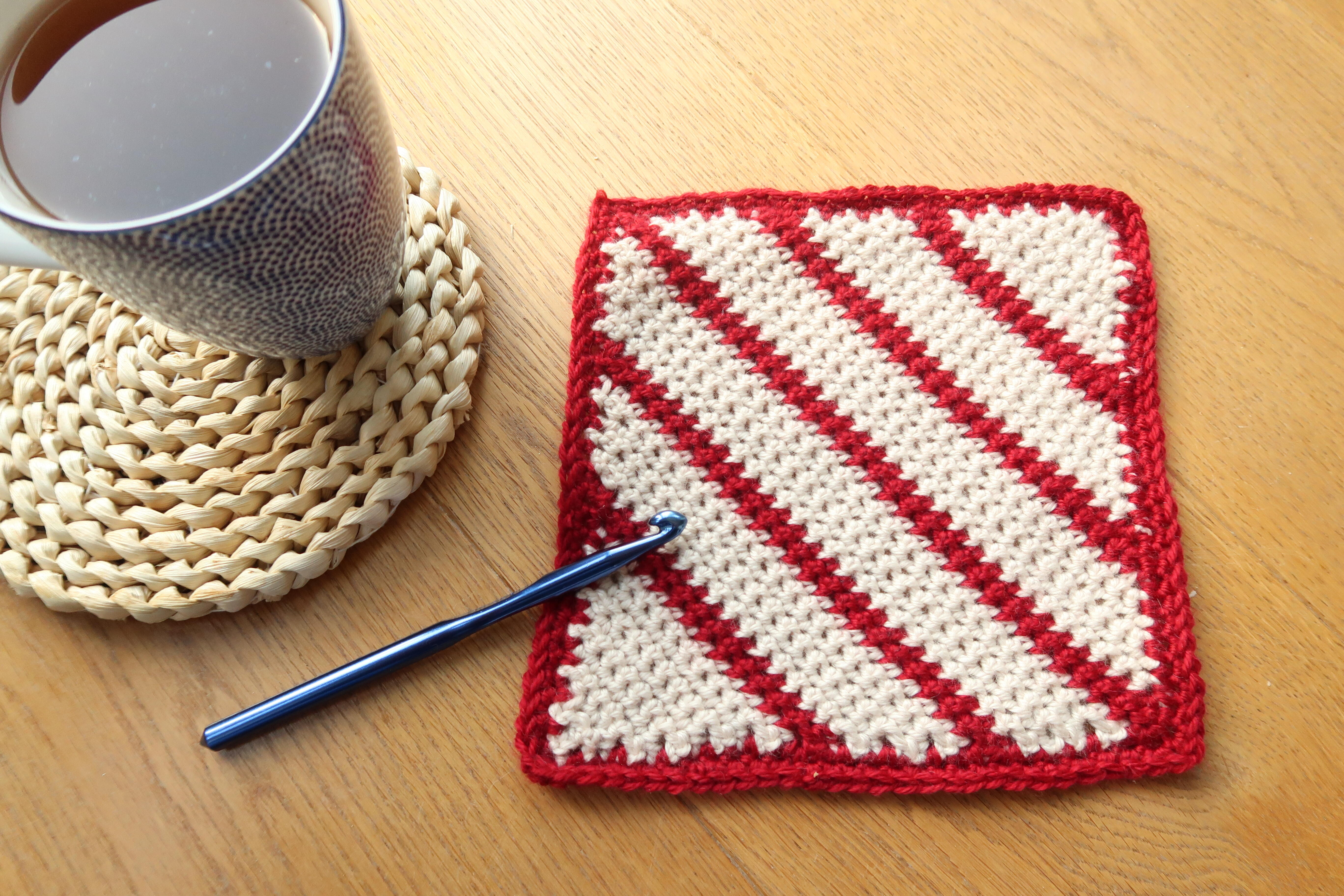 Candy Cane Square | AllFreeChristmasCrafts.com