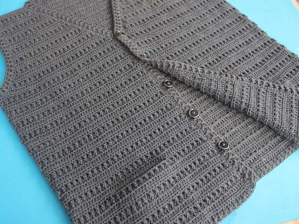  Gents Cardigan Jacket Sleeveless With Pockets/woolen Wear Gents Wormth Sweater