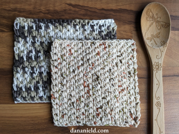 Single Crochet Spike Stitch Dishcloth