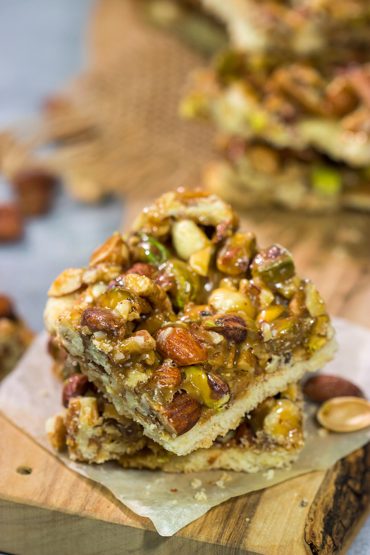 Caramel Nut Bars