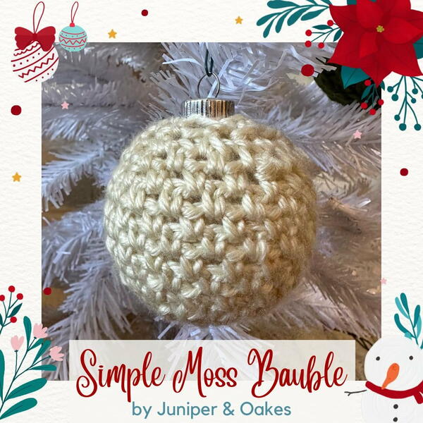Simple Moss Bauble Ornament