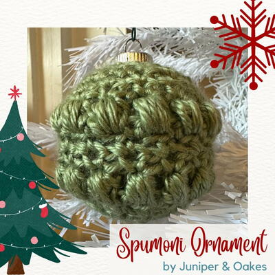 Spumoni Textured Bauble Christmas Ornament