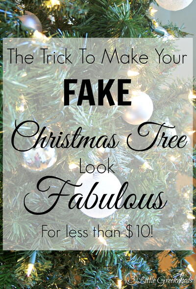 Update A Fake Christmas Tree For Less Than $10 