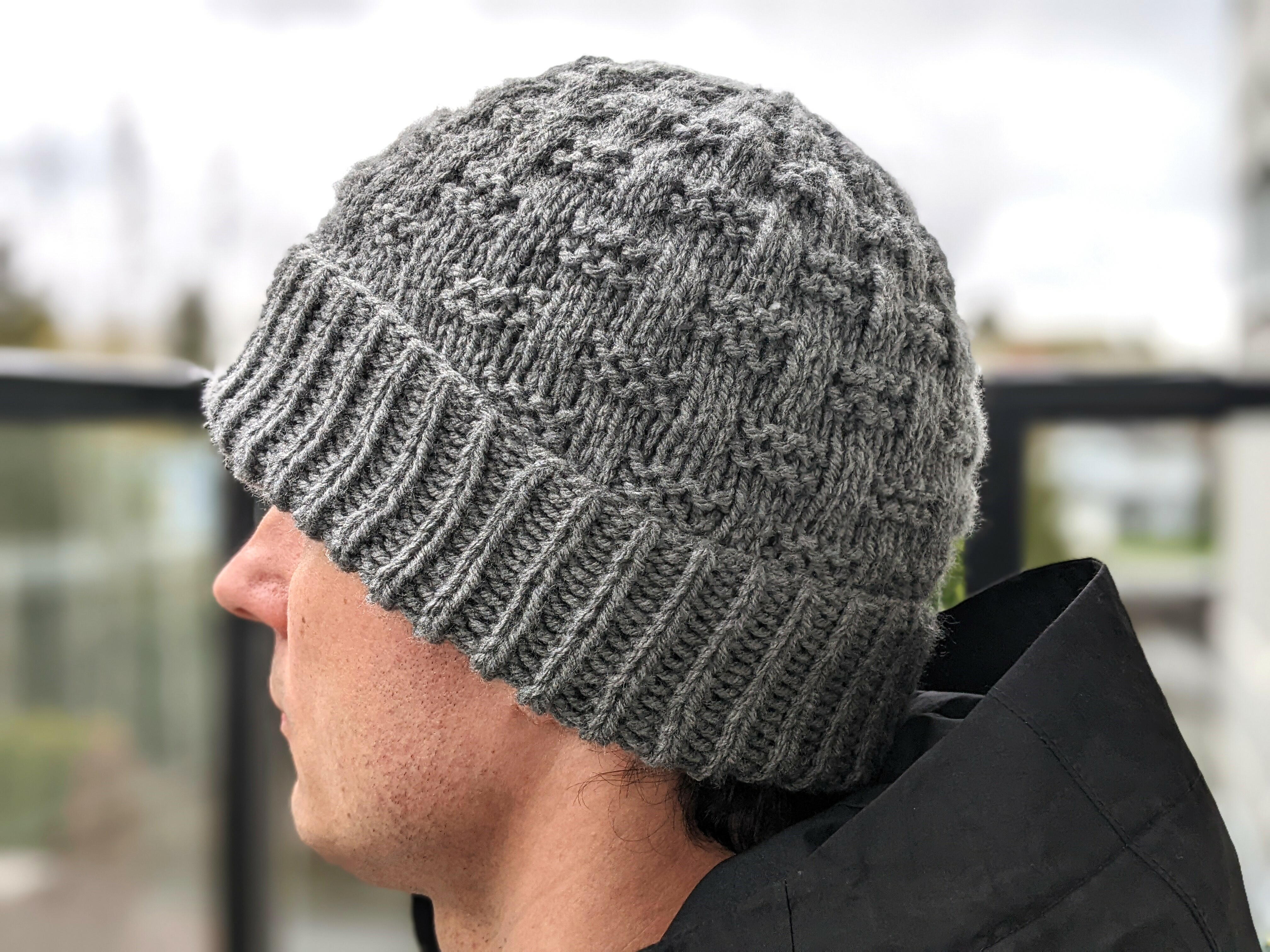 Easy Hat Pattern For Men | AllFreeKnitting.com