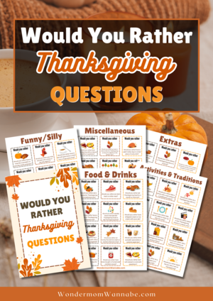 24 Thanksgiving Would You Rather Questions - Days With Grey