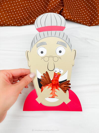 There Was An Old Lady Who Swallowed A Turkey Inspired Craft
