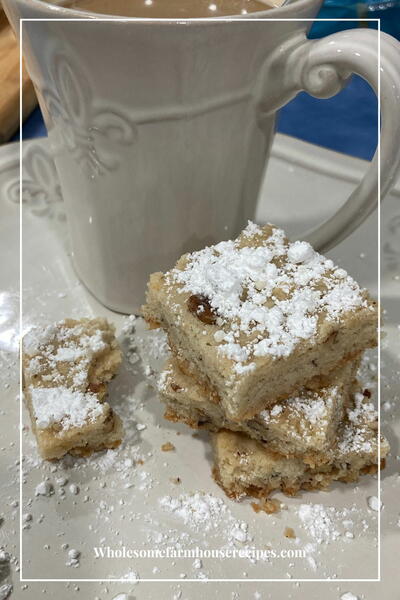 Pecan Shortbread Bars Cookie Recipe