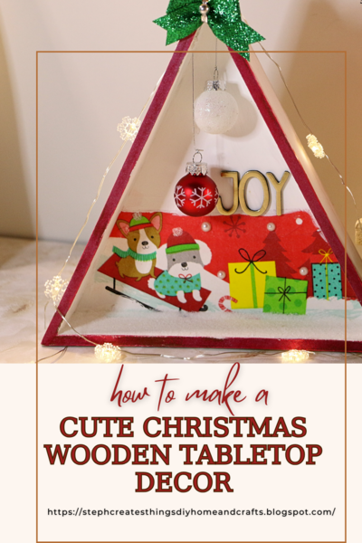 Create A Cute Christmas Wooden Tabletop Decoration