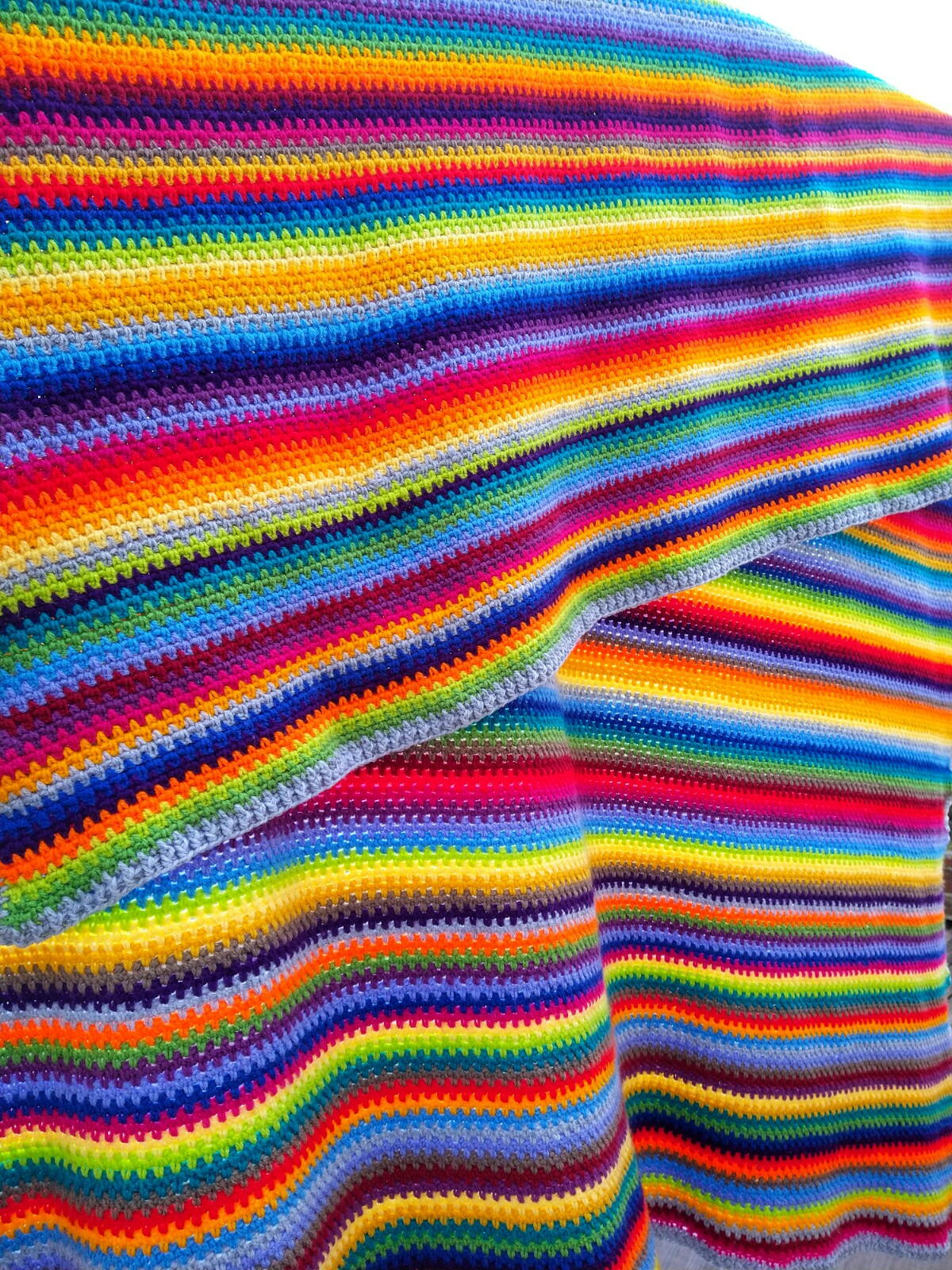 A Hundred Stripes Blanket | AllFreeCrochet.com