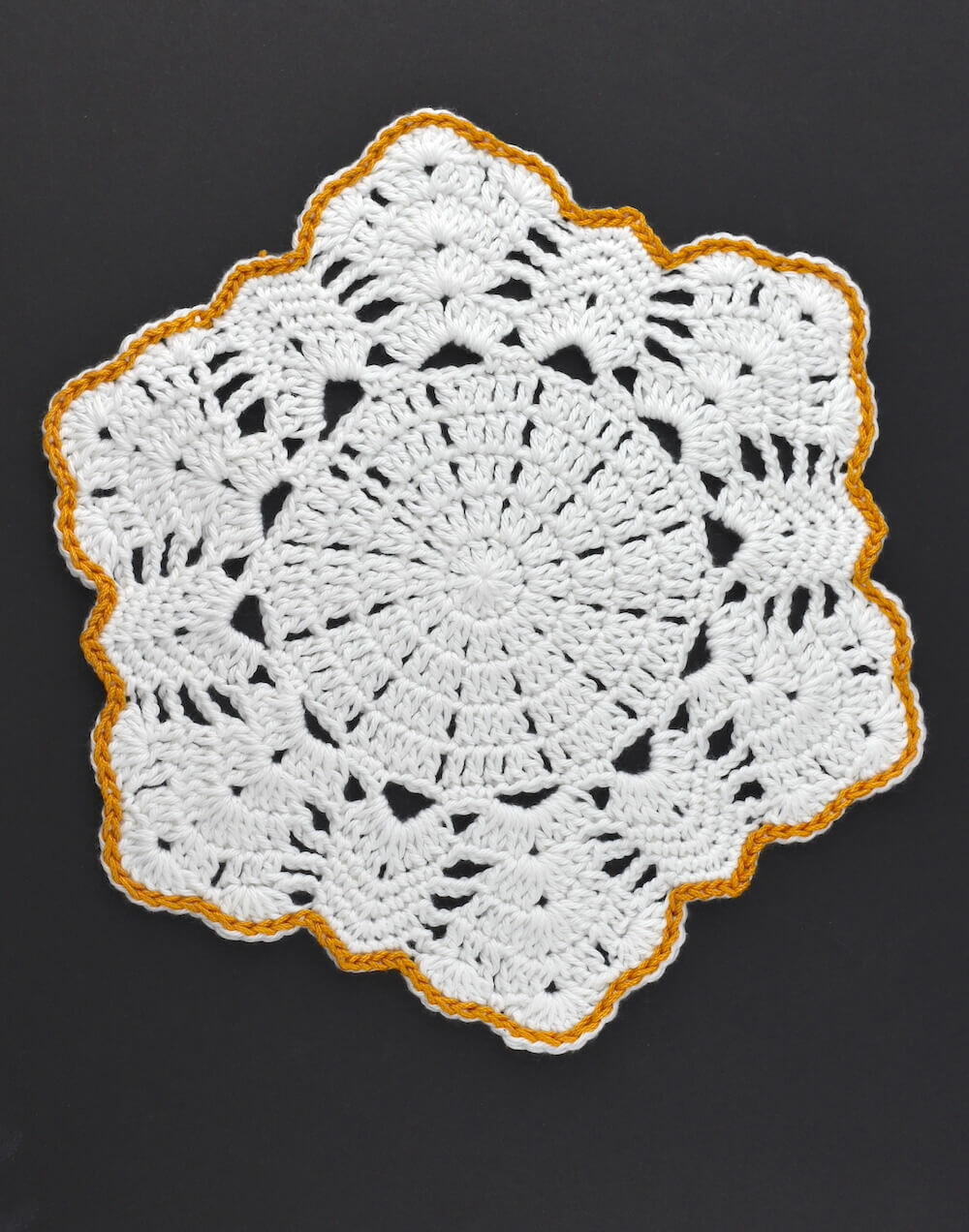 Doily Texture Snowflake Crochet Snowflake Doily Free Pattern | AllFreeCrochet.com