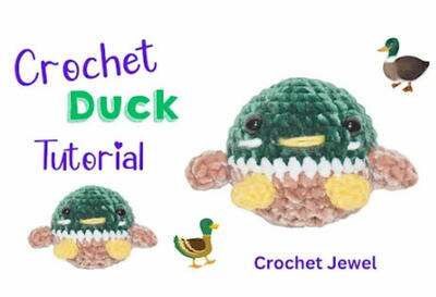 How To Crochet An Easy Duck Amigurumi Plushie Pattern Tutorial