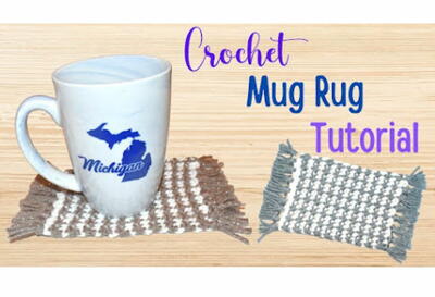 How To Crochet A Mug Rug Coaster Pattern Tutorial