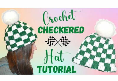 How To Crochet A Plaid Hat Pattern Tutorial