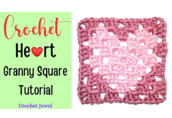 Crochet A Heart Granny Square With This Easy-to-follow Tutoria
