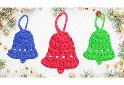 How To Crochet A Bell Ornament Pattern Tutorial